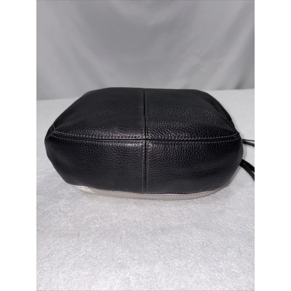 Fossil Molly Pebbled Leather Shoulder Bag Patchwork Hobo Purse